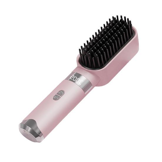 Беспроводная щетка-выпрямитель для волос 4 регулируемых температурных режима LED-дисплей Быстрый нагрев Портативная дорожная электрическая горячая щетка для укладки кудрявых волос
Беспроводная щетка-выпрямитель для волос 4 регулируемых температурных режима LED-дисплей Быстрый нагрев Портативная дорожная электрическая горячая щетка для укладки кудрявых волос