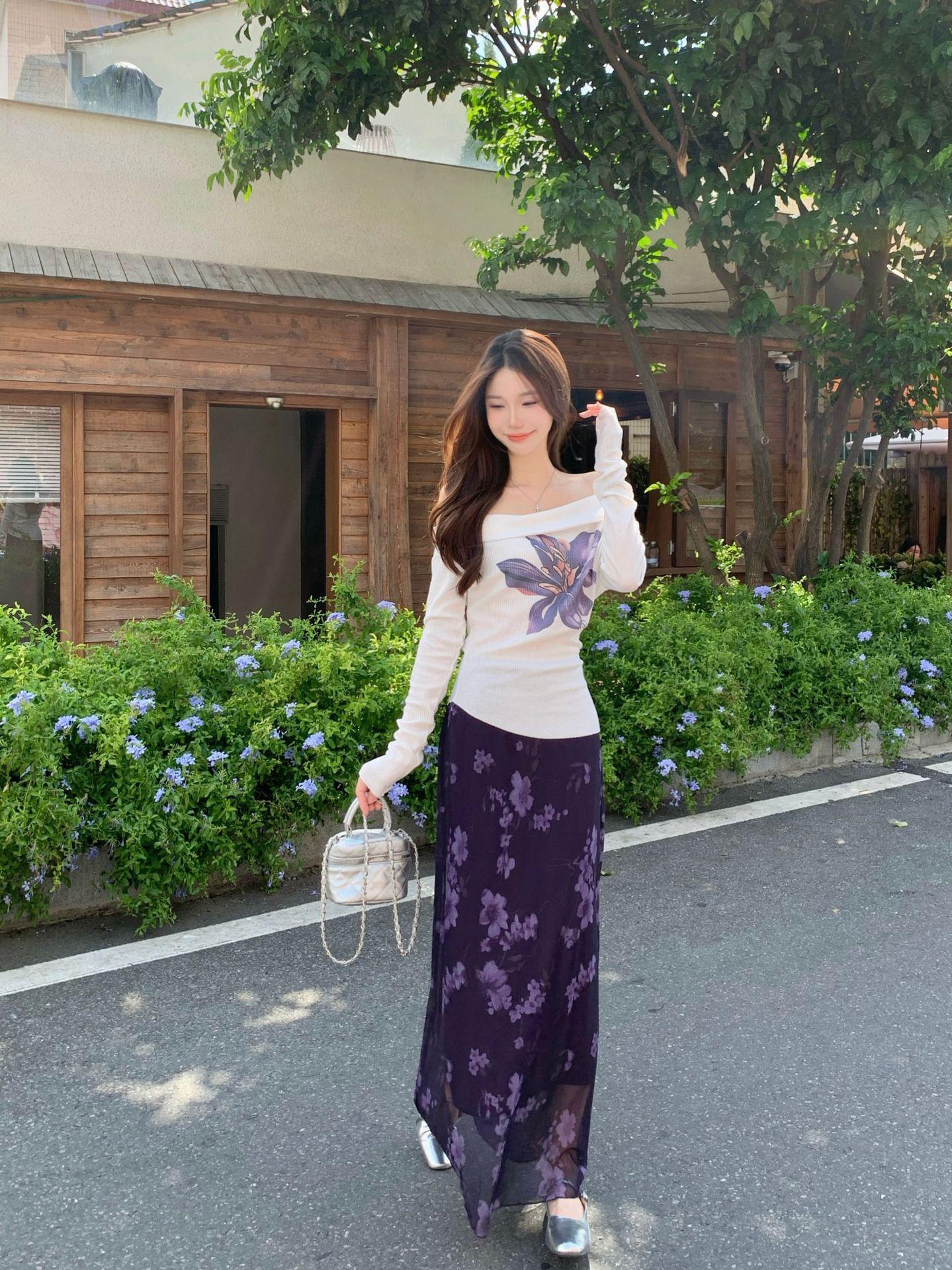 Plus Size One-Shoulder Printed Long-Sleeve Top & High-Waisted Skirt Set 2XL (Recommended: 135-150 lbs)
Plus Size One-Shoulder Printed Long-Sleeve Top & High-Waisted Skirt Set 2XL (Recommended: 135-150 lbs)