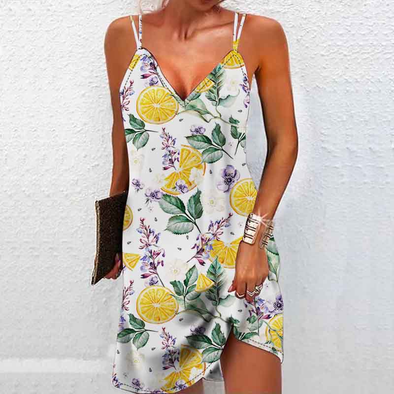 Женское модное и сексуальное платье без бретелек с красочным 3D-принтом, свободное камуфляжное платье с v-образным вырезом 6XL оранжевый