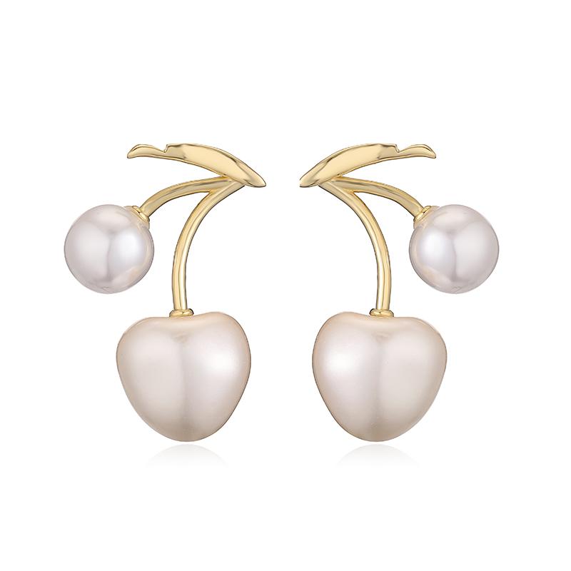 HECHENG, Enamel Drip Oil Sweet Cute Fruit Earrings Simulation Pearl Red Cherry Heart Shaped Women s Metal Zircon Earrings Pair Other
HECHENG, Enamel Drip Oil Sweet Cute Fruit Earrings Simulation Pearl Red Cherry Heart Shaped Women s Metal Zircon Earrings Pair Other