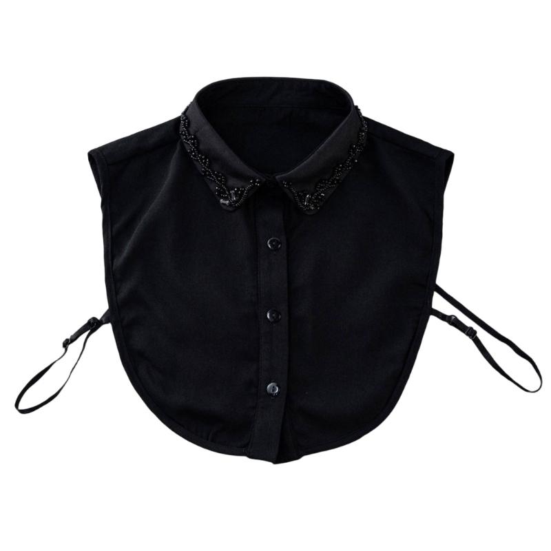 Fashion Lapel Faux Collar Detachable Collar with Unique Beadwork Flower for Outfit Transformation Sweater Enhancer чорний
Fashion Lapel Faux Collar Detachable Collar with Unique Beadwork Flower for Outfit Transformation Sweater Enhancer чорний