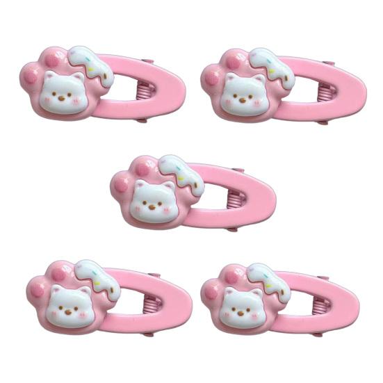 5Pcs Girl Hairpins White Bear Hollow Design Oval Hair Clips Cartoon Style Stable Hair Fixing Pins Multiple Styles Hair Accessories
5Pcs Girl Hairpins White Bear Hollow Design Oval Hair Clips Cartoon Style Stable Hair Fixing Pins Multiple Styles Hair Accessories
