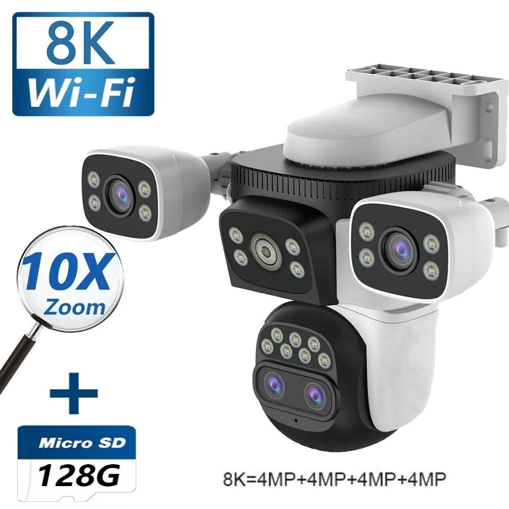 10K 20MP UHD WiFi 6 Відкритий 10-кратний зум-екран Чотири лінзи PTZ Автоматичне відстеження Безпека-захист Камера відеоспостереження 8K Add 128G Card
10K 20MP UHD WiFi 6 Відкритий 10-кратний зум-екран Чотири лінзи PTZ Автоматичне відстеження Безпека-захист Камера відеоспостереження 8K Add 128G Card
