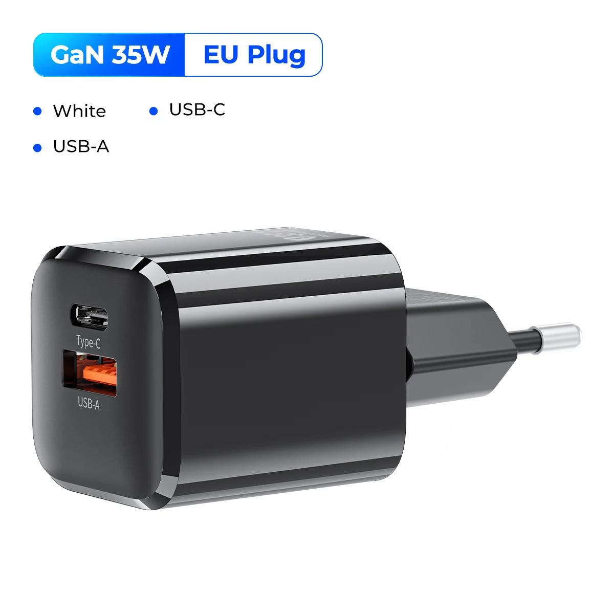 Зарядное устройство типа C 35 Вт GaN зарядное устройство EU Plug PD3.0 зарядное устройство для iPhone Xiaomi планшета ноутбука сотового телефона зарядка типа C PD 35W EU3
Зарядное устройство типа C 35 Вт GaN зарядное устройство EU Plug PD3.0 зарядное устройство для iPhone Xiaomi планшета ноутбука сотового телефона зарядка типа C PD 35W EU3