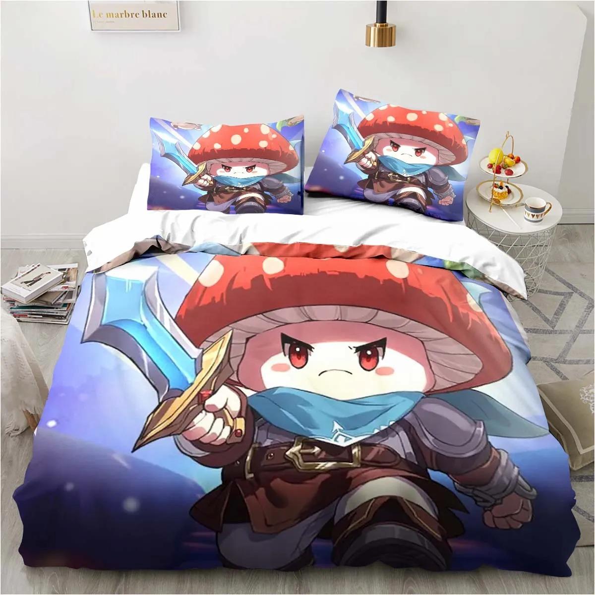 3D Print Anime Game Legend of Mushroom Pattern Duvet Cover Sets Comforter Bed Linen Gift Twin Queen King Size Romantic Home Gift 70x133cm 2pcs
3D Print Anime Game Legend of Mushroom Pattern Duvet Cover Sets Comforter Bed Linen Gift Twin Queen King Size Romantic Home Gift 70x133cm 2pcs