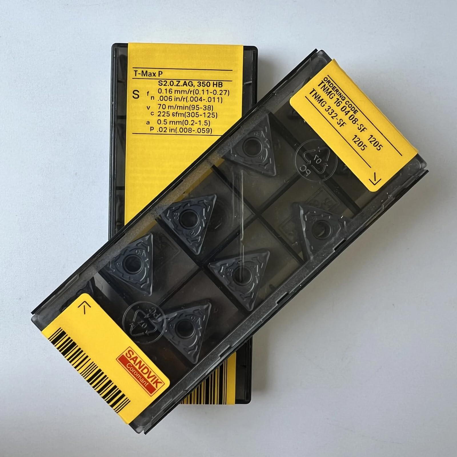 Original Sandvik / TNMG160408-SF 1205 CNC lathe carbide blade tool 10 Pcs
Original Sandvik / TNMG160408-SF 1205 CNC lathe carbide blade tool 10 Pcs