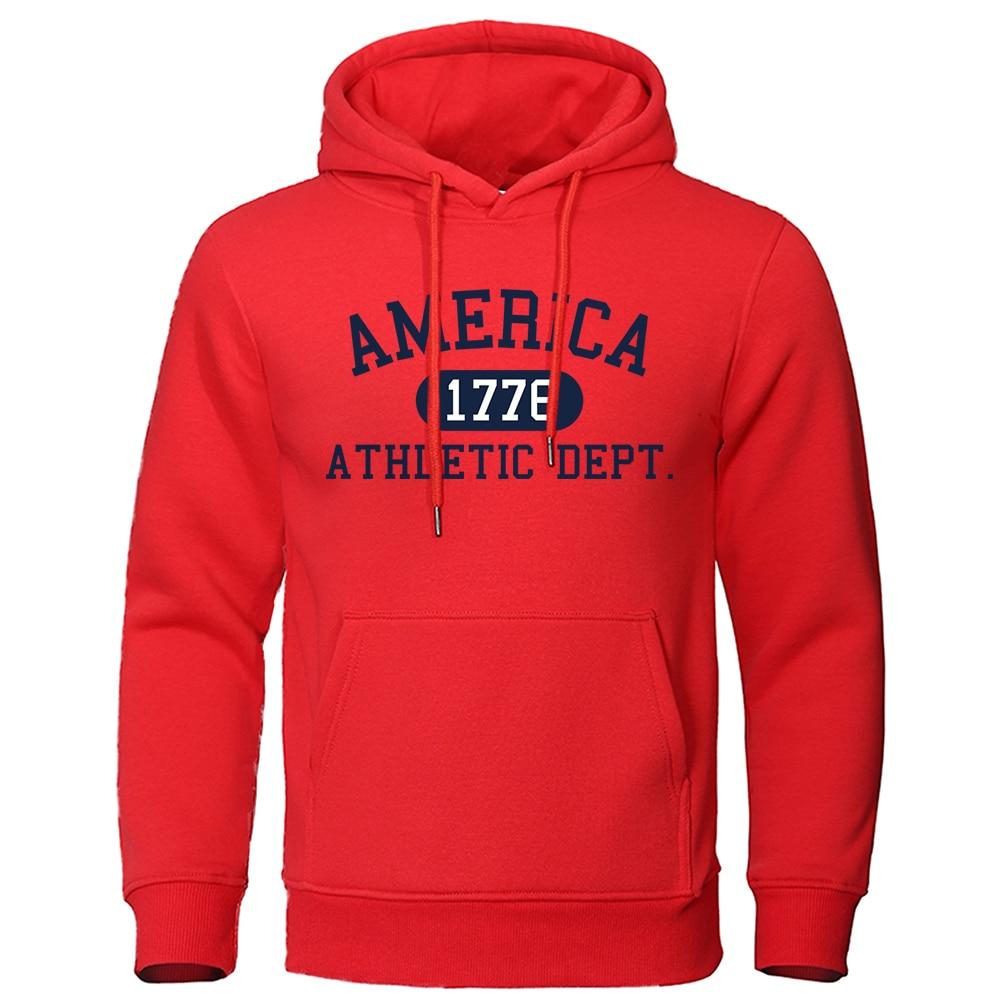 America 1776 Athletic Dept Толстовка с буквенным принтом Женская повседневная мода пуловер с длинными рукавами Спортивный костюм Одежда унисекс больших размеров S
America 1776 Athletic Dept Толстовка с буквенным принтом Женская повседневная мода пуловер с длинными рукавами Спортивный костюм Одежда унисекс больших размеров S