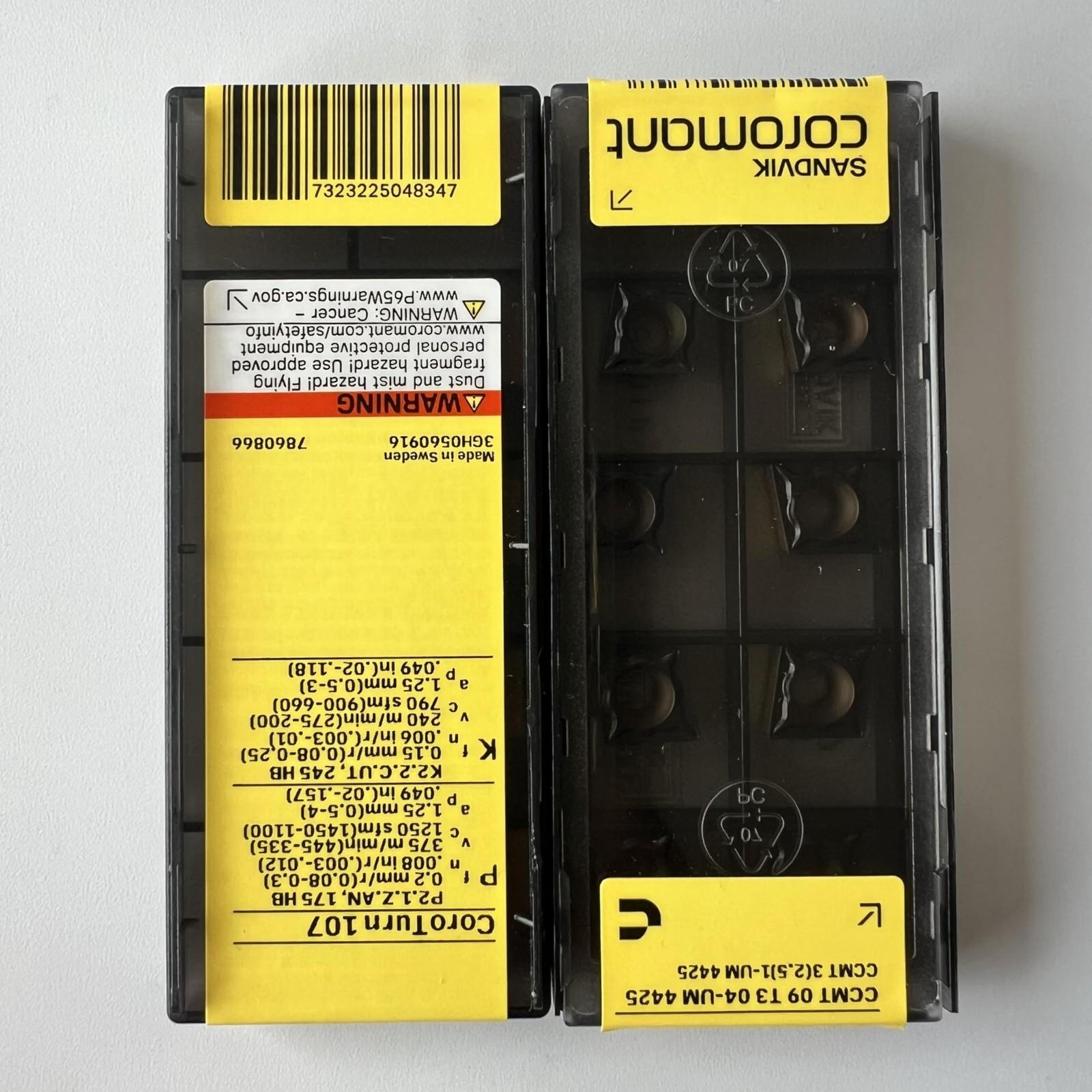 SANDVIK / CCMT09T304-UM 4425 / Original Swedish hard alloy blade 10 Pcs
SANDVIK / CCMT09T304-UM 4425 / Original Swedish hard alloy blade 10 Pcs