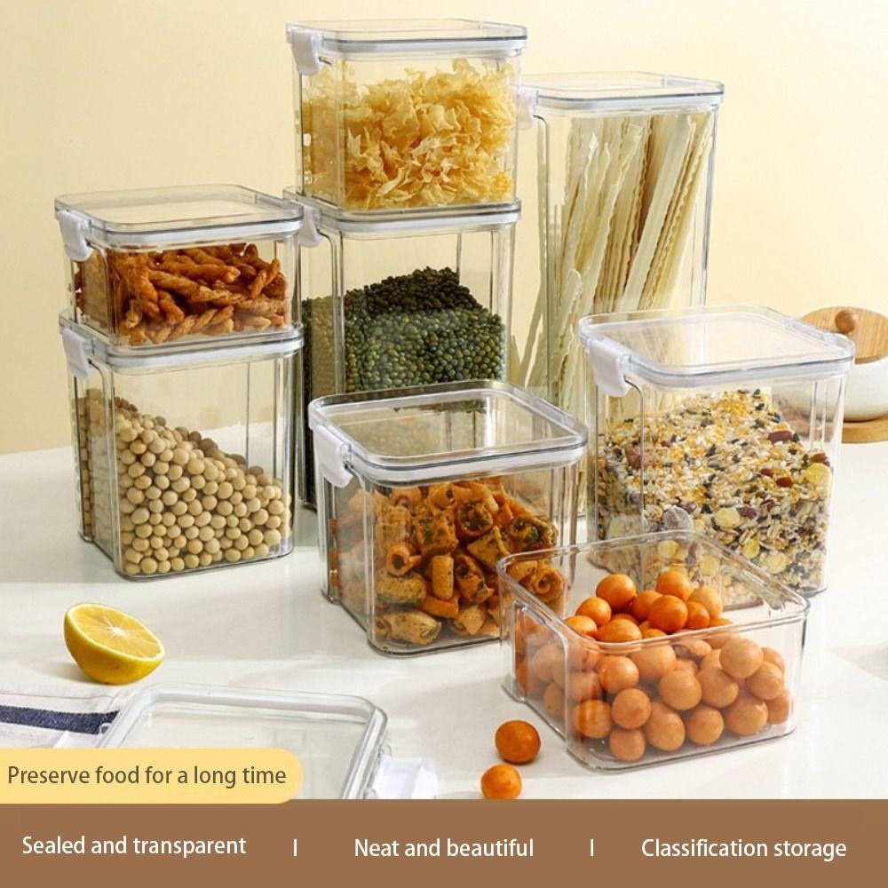 460/700/950/1300/1800ml PET and Silica Gel Sealed Can Transparent Kitchen Storage Supplies
460/700/950/1300/1800ml PET and Silica Gel Sealed Can Transparent Kitchen Storage Supplies