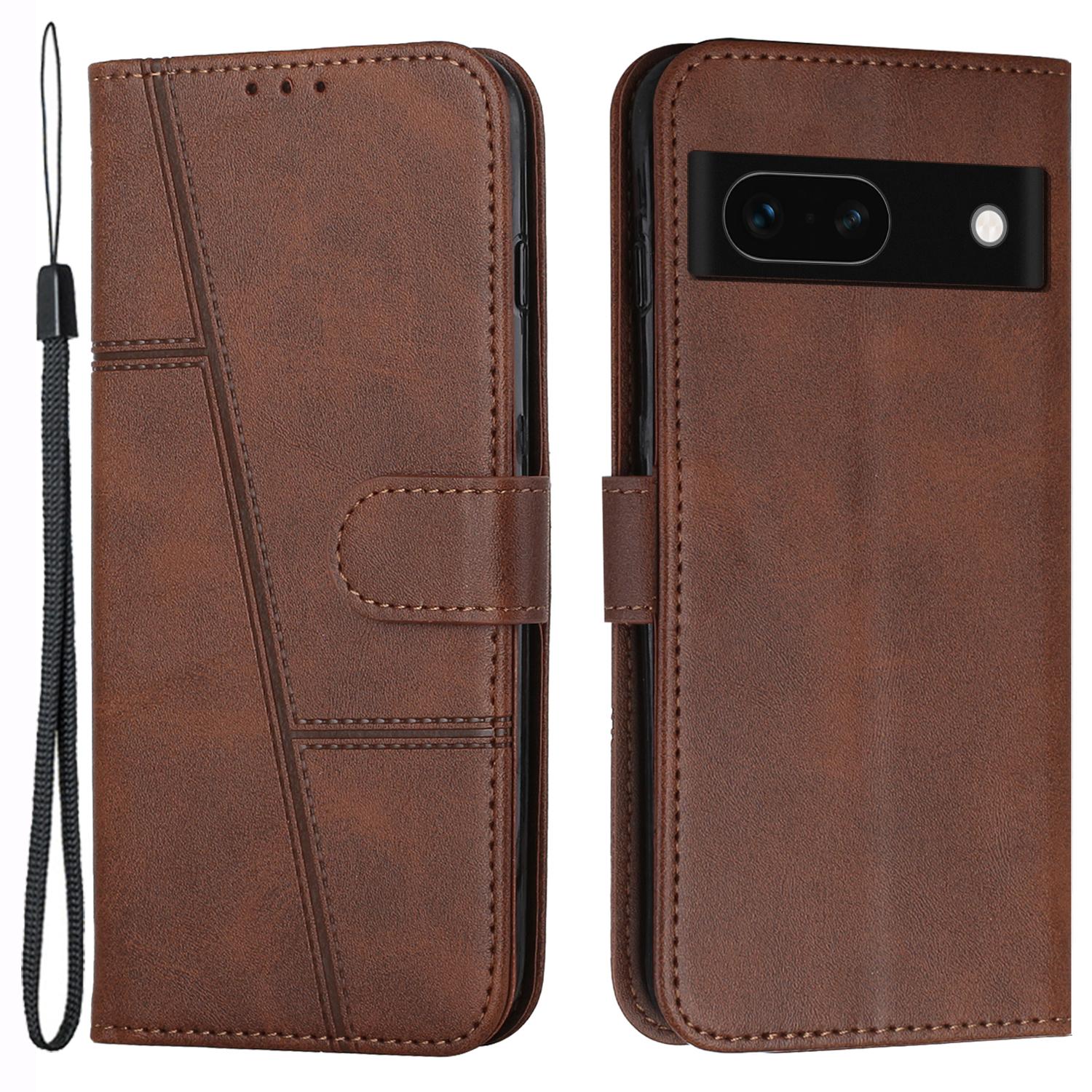 For Google Pixel 8a Case Leather Wallet Stand Calf Texture Mobile Phone Cover Brown
For Google Pixel 8a Case Leather Wallet Stand Calf Texture Mobile Phone Cover Brown