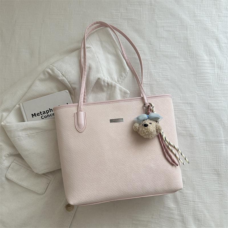 Retro high-value large-capacity bag, summer new fashion commuter shoulder handbag, casual tote bag without pendant рожевий
Retro high-value large-capacity bag, summer new fashion commuter shoulder handbag, casual tote bag without pendant рожевий