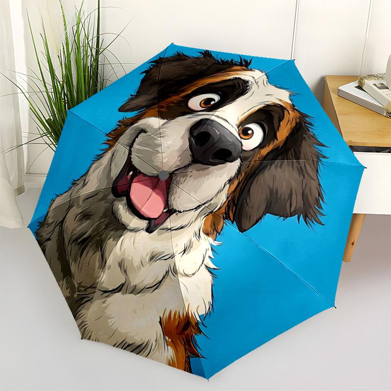 1pc Dog Portrait Automatic Folding Umbrella - Portable Collapsible Design, 8-Rib Iron Frame, Durable Fabric yy251125108
1pc Dog Portrait Automatic Folding Umbrella - Portable Collapsible Design, 8-Rib Iron Frame, Durable Fabric yy251125108