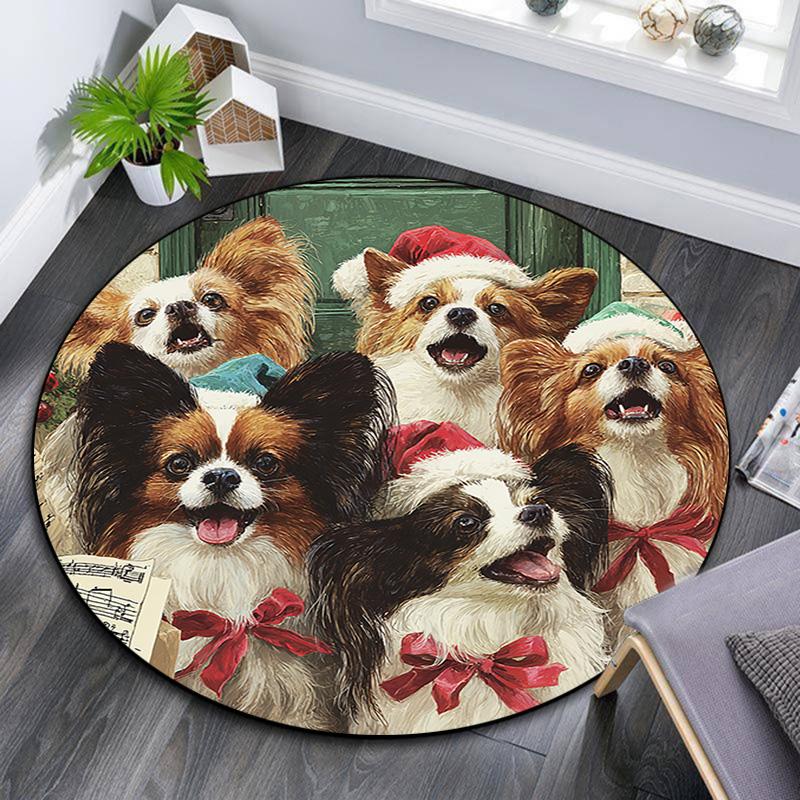 Dogs Round Area Rug,Carpet Rug for Living Room Bedroom Sofa Playroom Decor,Non-slip Floor Mat 80cmx80cm
Dogs Round Area Rug,Carpet Rug for Living Room Bedroom Sofa Playroom Decor,Non-slip Floor Mat 80cmx80cm