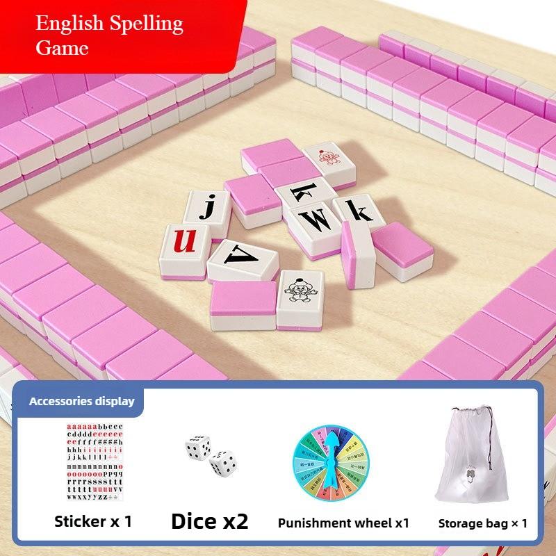 Kids Alphabet Mahjong Set Word Spelling Learning Game Educational Brain Development Toys for Children Ages 5-10 Fun STEM Gift рожевий
Kids Alphabet Mahjong Set Word Spelling Learning Game Educational Brain Development Toys for Children Ages 5-10 Fun STEM Gift рожевий