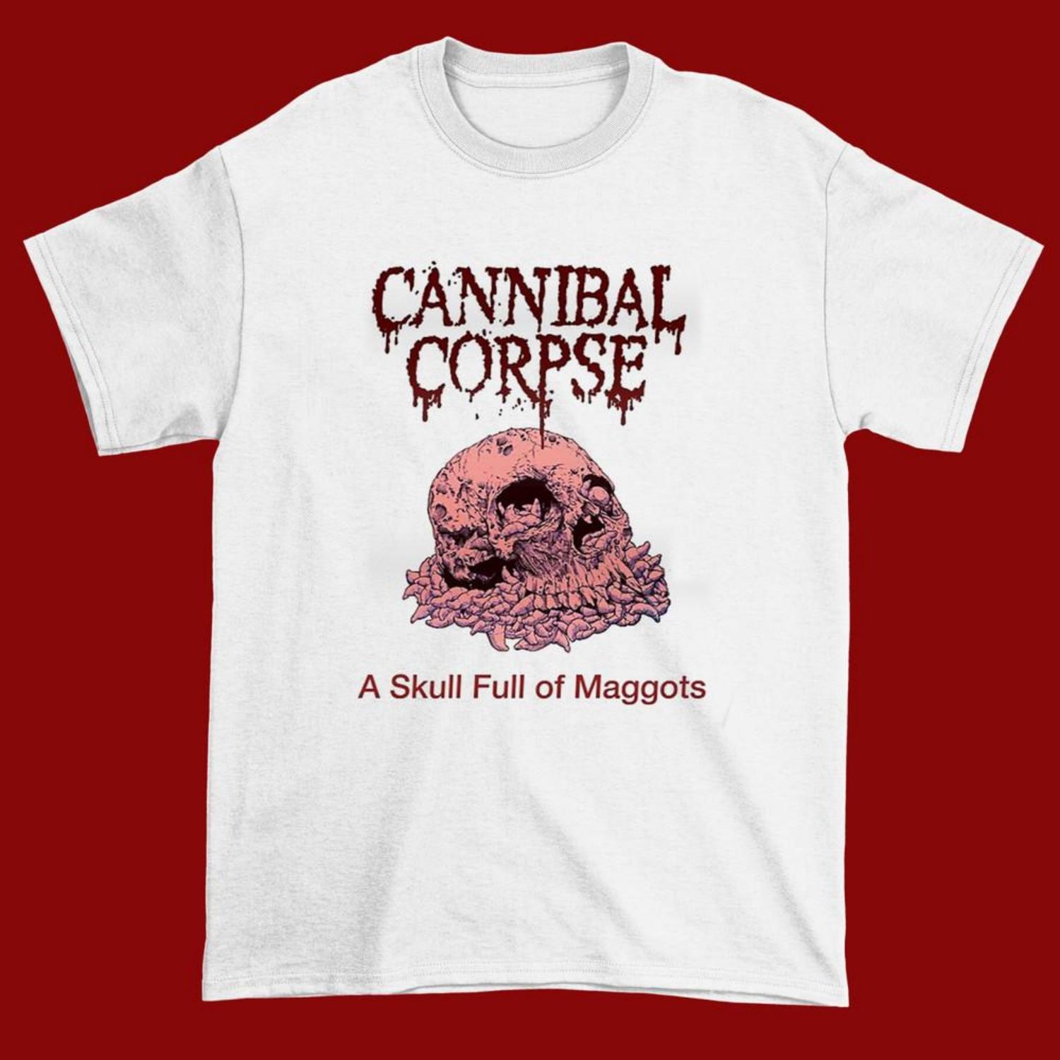 New Cannibal Corpse Shirt A Skull Full of Maggots White Unisex All Size Unisex T-Shirt S чёрный
New Cannibal Corpse Shirt A Skull Full of Maggots White Unisex All Size Unisex T-Shirt S чёрный