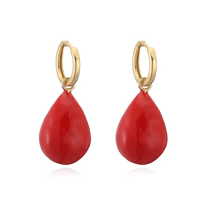 HECHENG, Korean Fashion Shiny Zircon Enamel Drip Oil Red Strawberry Cherry Fruit Earrings Ladies Exquisite Cute Zircon 1 Pair Other
HECHENG, Korean Fashion Shiny Zircon Enamel Drip Oil Red Strawberry Cherry Fruit Earrings Ladies Exquisite Cute Zircon 1 Pair Other