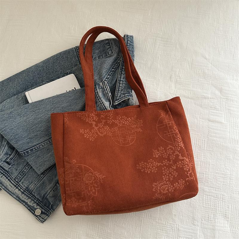 2024 летняя новая модная сумка на одно плечо через подмышку, сумка-тоут для поездок на работу, простая модная сумка-тоут коричневый