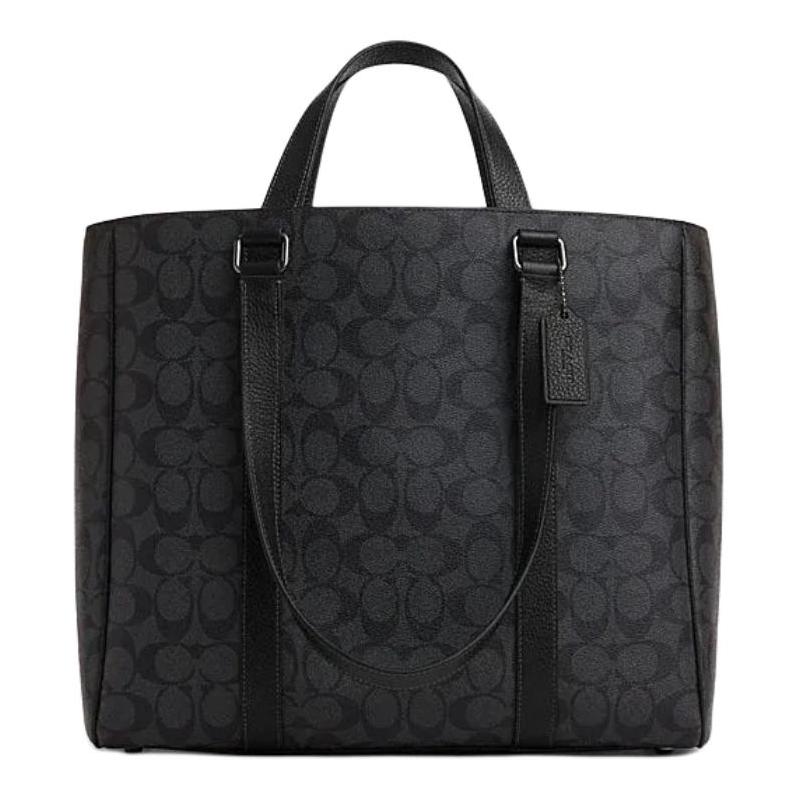 COACH Hudson 32 Signature Double Handle Canvas and Leather Shoulder Handbag Large Men s Black чорний
COACH Hudson 32 Signature Double Handle Canvas and Leather Shoulder Handbag Large Men s Black чорний