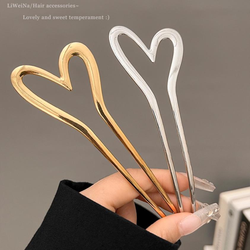 Korean New Hairpin Hair Sticks Heart Geometric Metal Trendy Metal Hair Accessories Headwear Hairstyle For Women Girls Jewelry
Korean New Hairpin Hair Sticks Heart Geometric Metal Trendy Metal Hair Accessories Headwear Hairstyle For Women Girls Jewelry