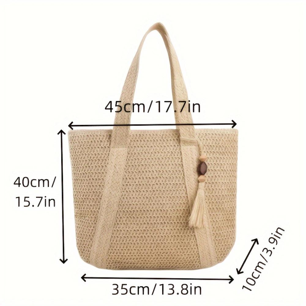 Large capacity woven straw bag, high-end handmade shoulder bag, beach vacation tote bag
Large capacity woven straw bag, high-end handmade shoulder bag, beach vacation tote bag