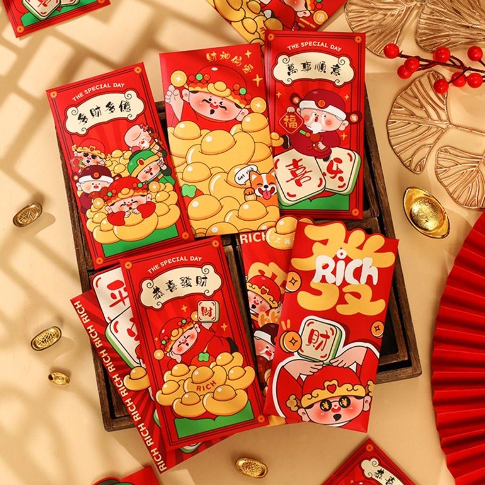 6pcs Chinese Style 2025 Snake Year Red Envelopes Cartoon New Year Money Packets Celebration Party Style 1
6pcs Chinese Style 2025 Snake Year Red Envelopes Cartoon New Year Money Packets Celebration Party Style 1