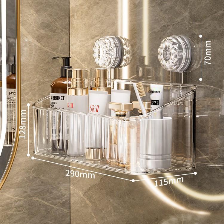 Настенная полка-органайзер на присосках без сверления для ванных принадлежностей и косметики
Настенная полка-органайзер на присосках без сверления для ванных принадлежностей и косметики