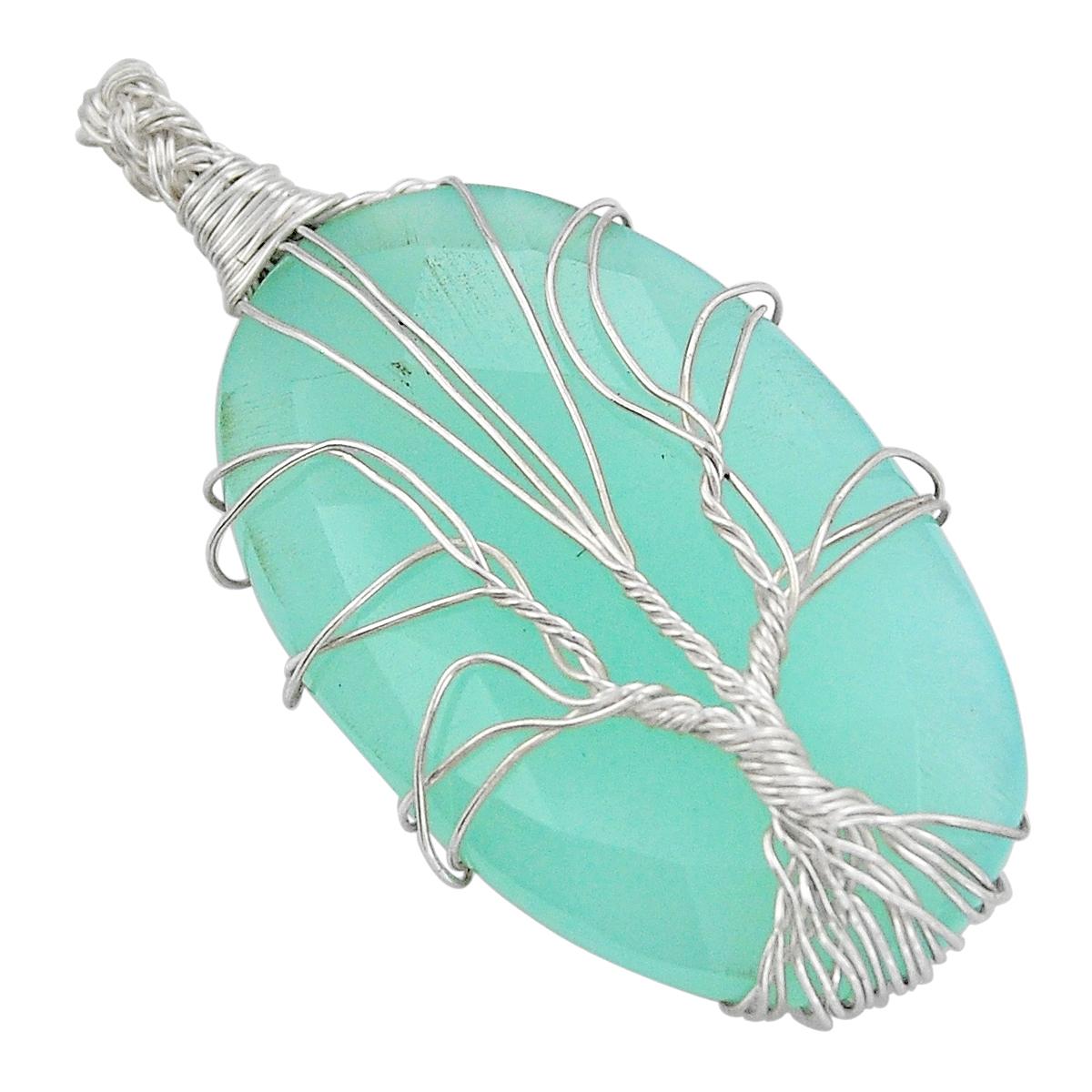 Ювелирные изделия из стерлингового серебра 925 пробы с голубым халцедоном 43,55 карата ручной работы
Ювелирные изделия из стерлингового серебра 925 пробы с голубым халцедоном 43,55 карата ручной работы