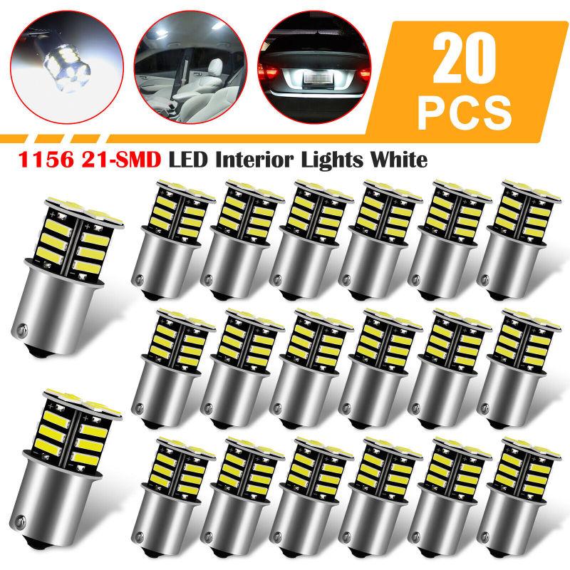 20 шт. 1156 1141 21-SMD комплект светодиодных ламп освещения 12 В 6500 К RV Замена лампы салона автомобиля
20 шт. 1156 1141 21-SMD комплект светодиодных ламп освещения 12 В 6500 К RV Замена лампы салона автомобиля