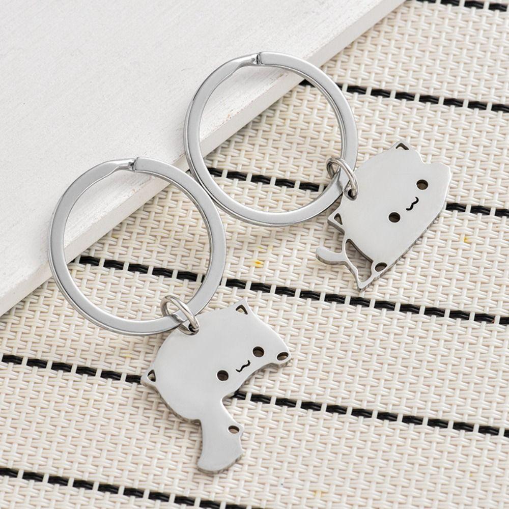 Charms for Women Trend Key Chain Delicate Stainless Steel Pendant Cat Key Chain Men And Women style 2
Charms for Women Trend Key Chain Delicate Stainless Steel Pendant Cat Key Chain Men And Women style 2