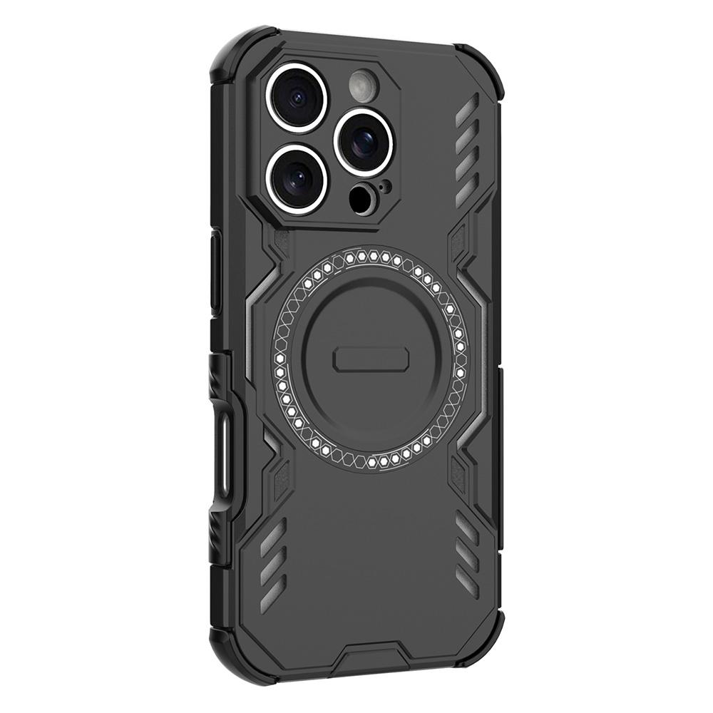 For iPhone 16 Pro Max Magnetic Case Butterfly Armor Hollow Heat Dissipation PC+TPU Phone Cover Purple
For iPhone 16 Pro Max Magnetic Case Butterfly Armor Hollow Heat Dissipation PC+TPU Phone Cover Purple