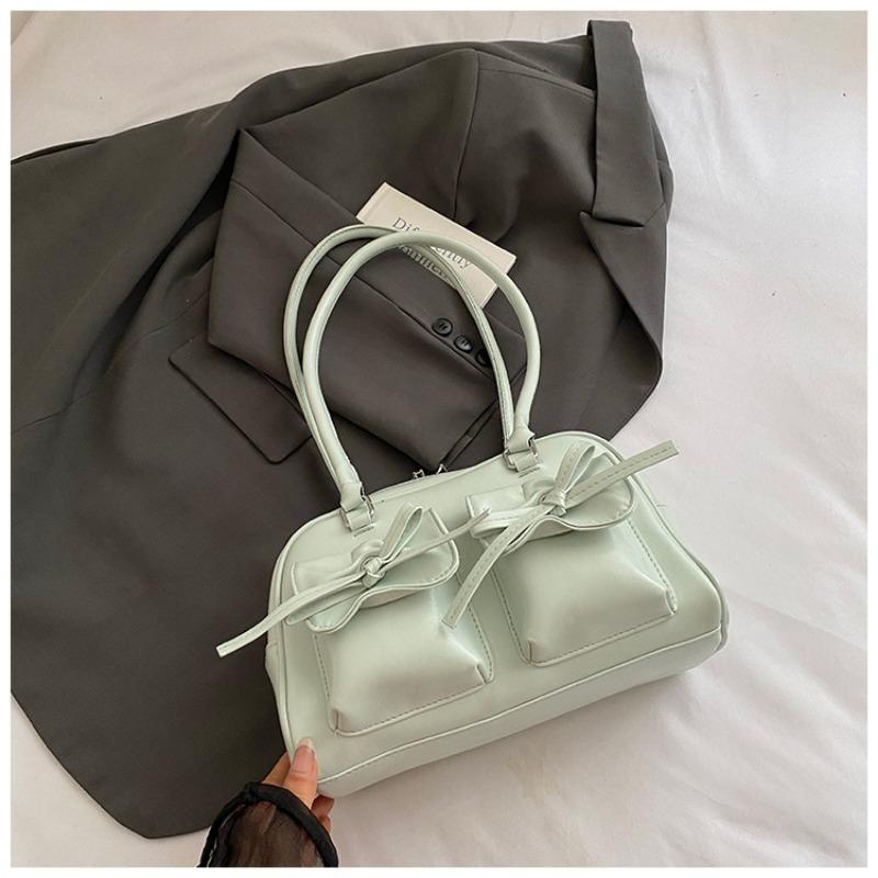 Niche high-end handbag women s new ballet style bow shoulder bag large-capacity commuter armpit bag зелений
Niche high-end handbag women s new ballet style bow shoulder bag large-capacity commuter armpit bag зелений