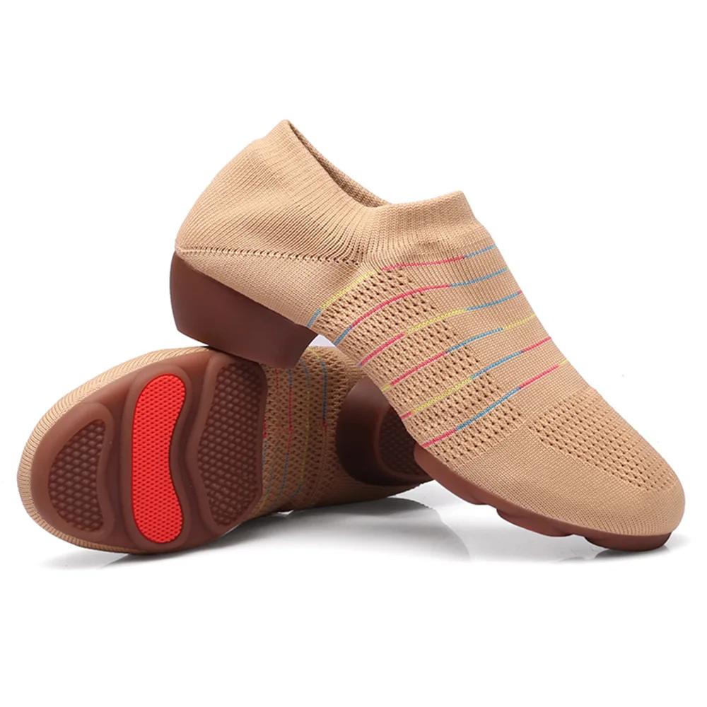 Женские туфли для латиноамериканских танцев для взрослых, дышащие вязаные туфли для бальных танцев для улицы для дам 34
Женские туфли для латиноамериканских танцев для взрослых, дышащие вязаные туфли для бальных танцев для улицы для дам 34