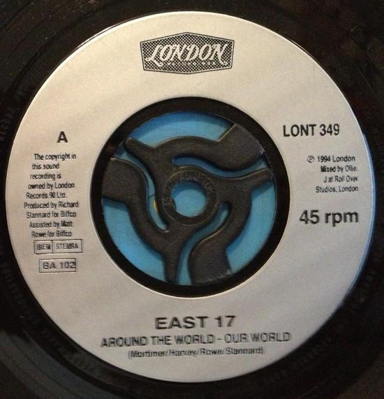 7inch Record EAST 17 - Around The World LONT349 London Records 1994 UK Dance & Electronica Used
7inch Record EAST 17 - Around The World LONT349 London Records 1994 UK Dance & Electronica Used