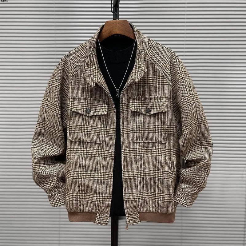 Чоловічий бежевий картатий жакет із коміром-стійкою, багатокишеньковий, повсякденне пальто на блискавці L коричневий
Чоловічий бежевий картатий жакет із коміром-стійкою, багатокишеньковий, повсякденне пальто на блискавці L коричневий