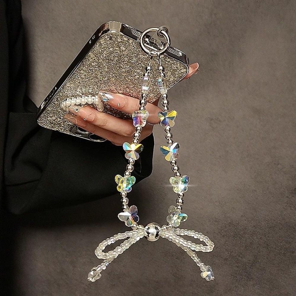 Glitter Butterfly Rhinestone Bead Phone Lanyard Detachable Camera Hanging Rope for Women Girls A
Glitter Butterfly Rhinestone Bead Phone Lanyard Detachable Camera Hanging Rope for Women Girls A