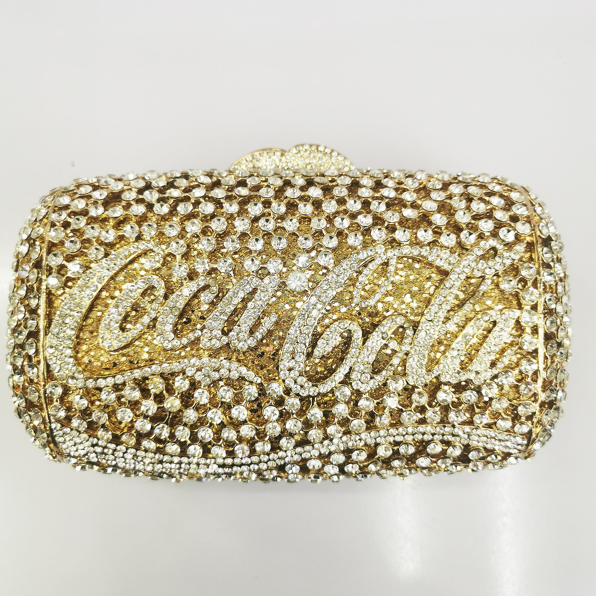 White Clear Crystal Evening Clutch Purse Cola Rhinestone Bags Wedding Bridesmaid Clutches Luxury Diamond Party Cocktail Handbag 18cmX9cmX5cm
White Clear Crystal Evening Clutch Purse Cola Rhinestone Bags Wedding Bridesmaid Clutches Luxury Diamond Party Cocktail Handbag 18cmX9cmX5cm