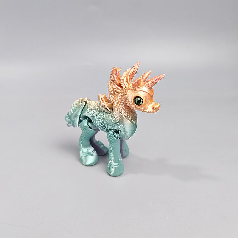 Colourful 3D Printing Unicorn Toy Crafts Home Decoration Small Ornaments Creative Gift Cute Anime Unicorn Model Joints Movable
Colourful 3D Printing Unicorn Toy Crafts Home Decoration Small Ornaments Creative Gift Cute Anime Unicorn Model Joints Movable