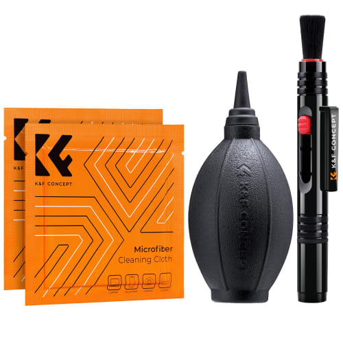 Комплект для чистки камер K&F Concept, принадлежности для чистки фильтров объективов, набор из 4 предметов, чистящая салфетка для воздуходувки, чистящая ручка, совместимая с Canon Niko
Комплект для чистки камер K&F Concept, принадлежности для чистки фильтров объективов, набор из 4 предметов, чистящая салфетка для воздуходувки, чистящая ручка, совместимая с Canon Niko