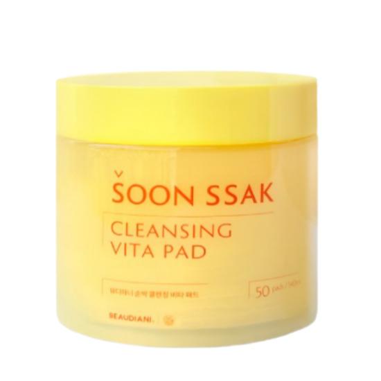 BEAUDIANI Sunsak Cleansing Vita Pad – Brightening One-Step Cleanser 50 Pads (140ml) Sunsak Cleansing Vita Pad 1
BEAUDIANI Sunsak Cleansing Vita Pad – Brightening One-Step Cleanser 50 Pads (140ml) Sunsak Cleansing Vita Pad 1