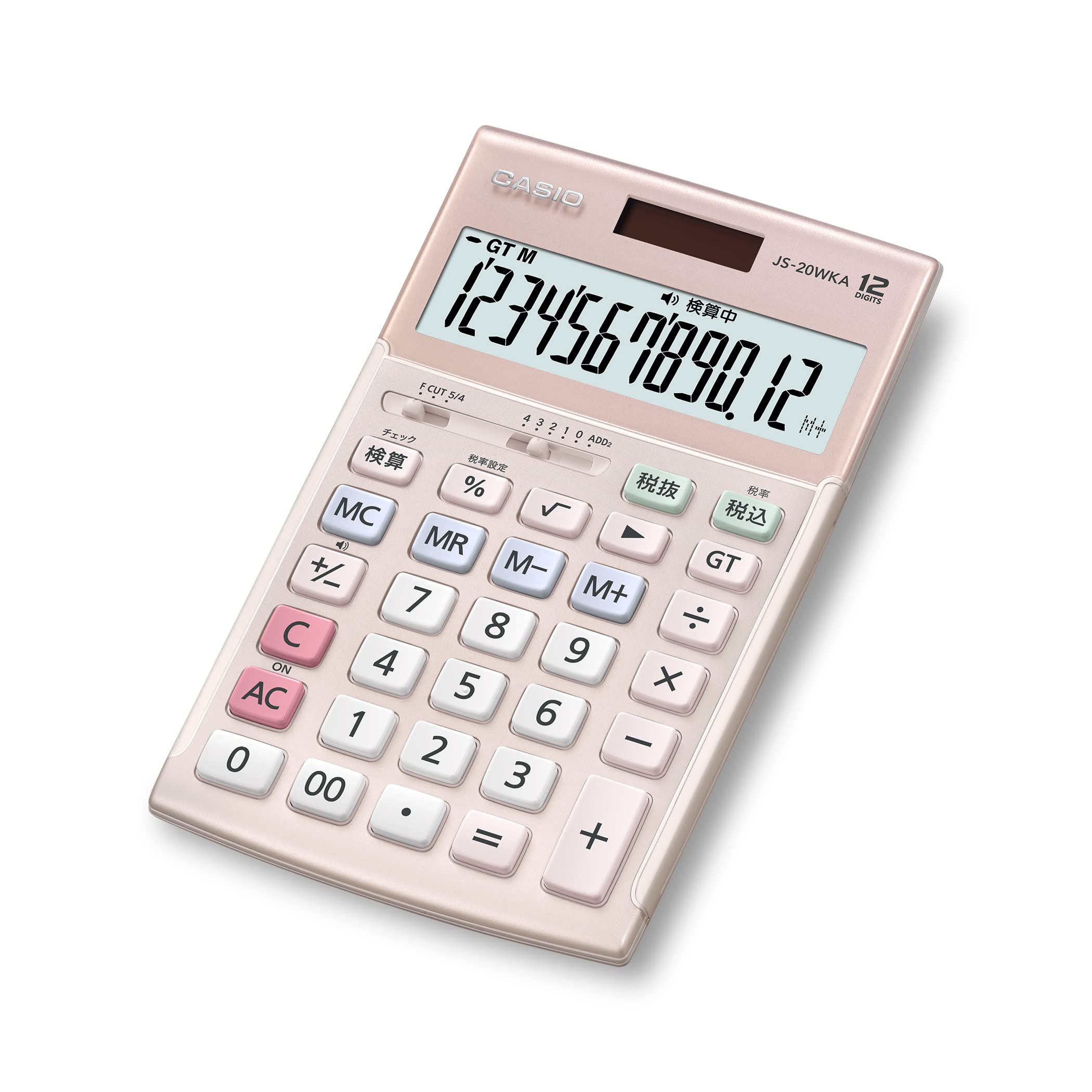 Casio Authentic Practical Calculator 12 Digit Calculation Function Just Type Pink Compliant with Green Purchasing Law Eco Mark Certified JS-20WKA-PK-N
Casio Authentic Practical Calculator 12 Digit Calculation Function Just Type Pink Compliant with Green Purchasing Law Eco Mark Certified JS-20WKA-PK-N