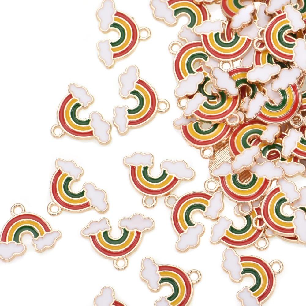 100pcs Alloy Rainbow Clouds Charms 0.71*0.15in Colored Pendants Rainbow Enamel Charms Women
100pcs Alloy Rainbow Clouds Charms 0.71*0.15in Colored Pendants Rainbow Enamel Charms Women