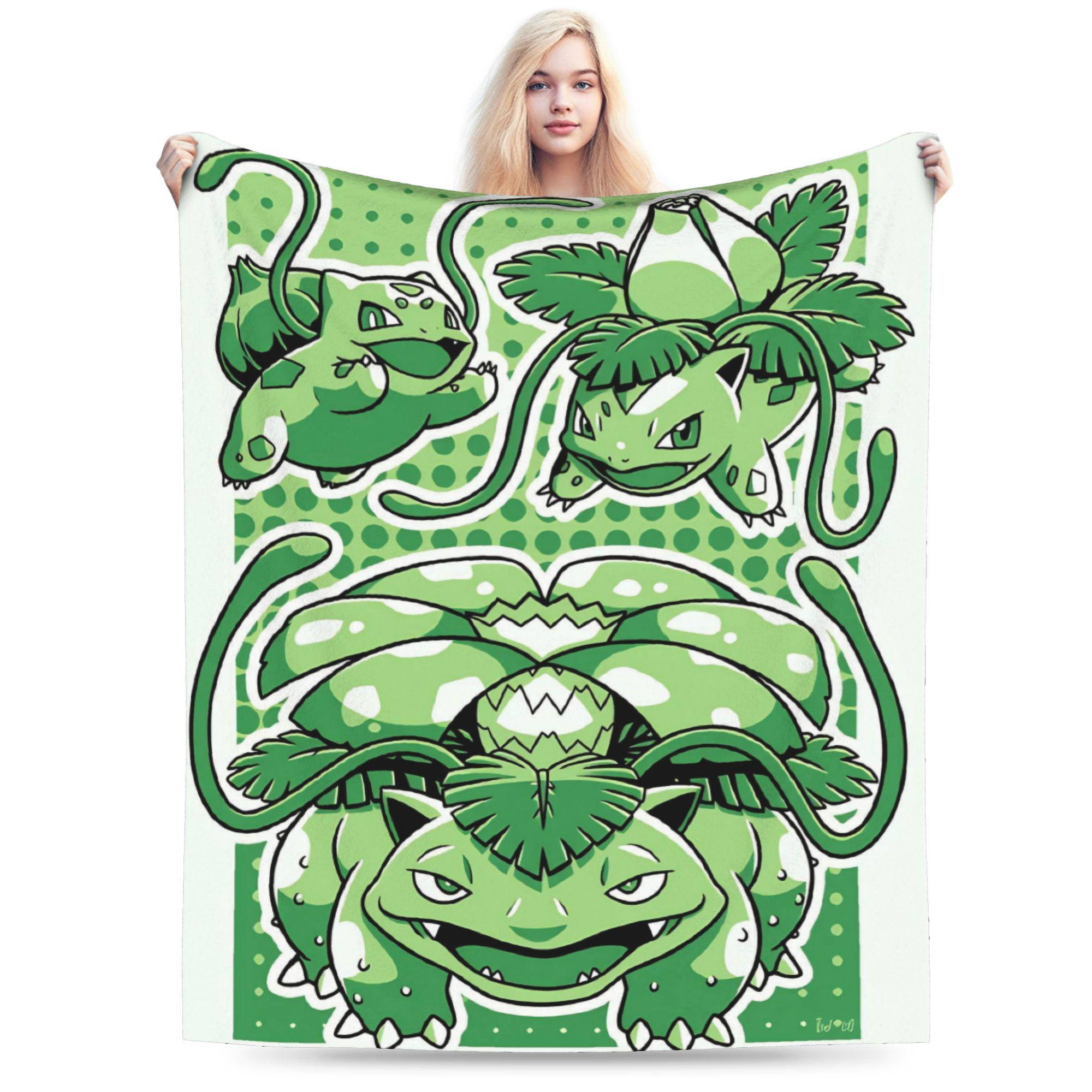 Pokemon Bulbasaur Evolution Blanket Warm Soft Street Trend Plush Throw Blanket For Children Couch Flannel Bedspread Bed Cover 75x100cm (30x40inch)
Pokemon Bulbasaur Evolution Blanket Warm Soft Street Trend Plush Throw Blanket For Children Couch Flannel Bedspread Bed Cover 75x100cm (30x40inch)
