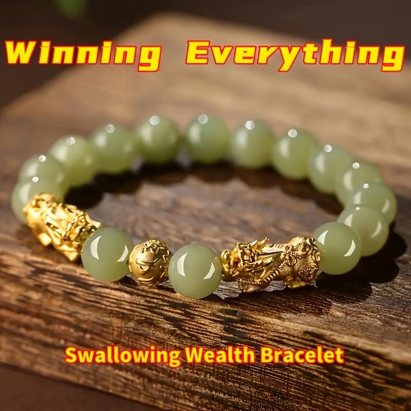 Pixiu Fortune Bracelet, Peace Lucky Crystal Beaded Jewelry Gift, Sparkling Simulated Crystal for Wealth Good Luck
Pixiu Fortune Bracelet, Peace Lucky Crystal Beaded Jewelry Gift, Sparkling Simulated Crystal for Wealth Good Luck