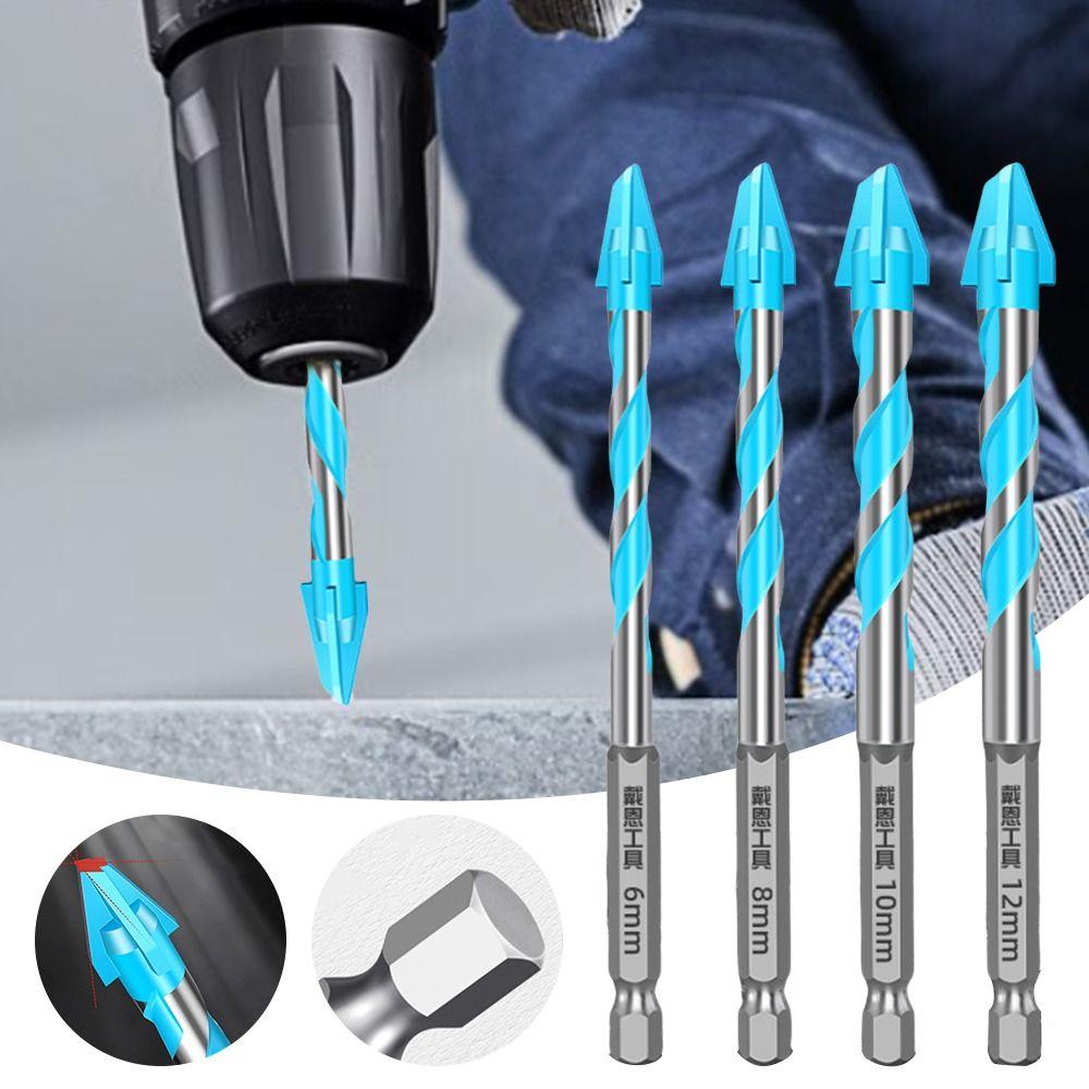 High Hardness Tile Drill Bit Four-Edged Hexagonal Shank Drill Bit Set Drilling Tool 6/8mm
High Hardness Tile Drill Bit Four-Edged Hexagonal Shank Drill Bit Set Drilling Tool 6/8mm