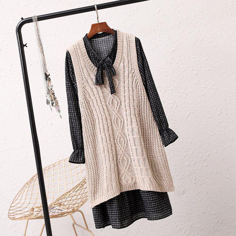 Women s V-Neck Sweater Vest & Knitted Top Set - Mid-Length, Thickened, Korean Style, Sleeveless for Autumn/Winter 2024 2XL (125-135 jin) чёрный
Women s V-Neck Sweater Vest & Knitted Top Set - Mid-Length, Thickened, Korean Style, Sleeveless for Autumn/Winter 2024 2XL (125-135 jin) чёрный
