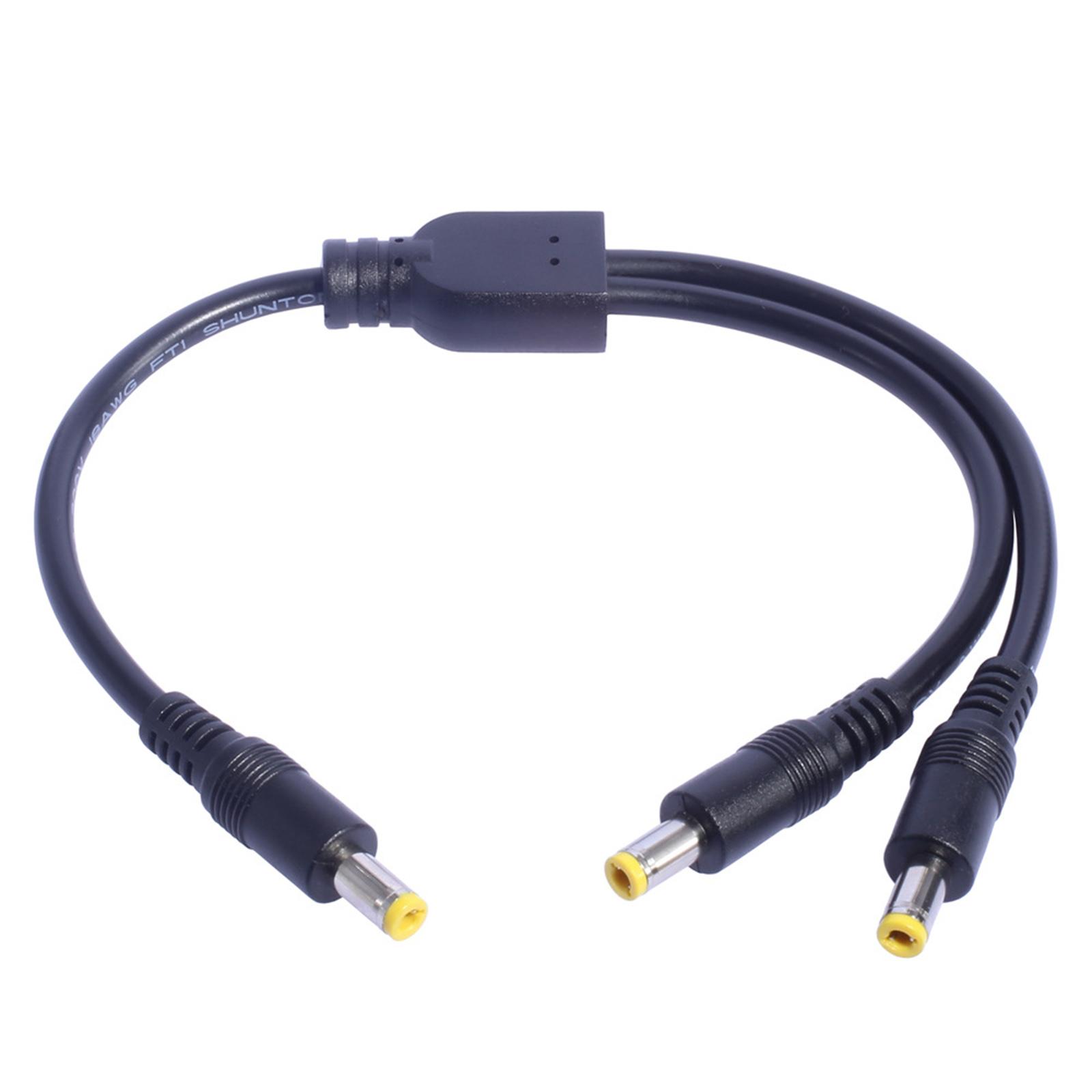 Кабель-розгалужувач живлення постійного струму Y 18AWG, штекер - 2 штекери 5,5x2,5 мм 5,5x2,1 мм Кабель-розгалужувач живлення для світлодіодів, камер відеоспостереження 5525T
Кабель-розгалужувач живлення постійного струму Y 18AWG, штекер - 2 штекери 5,5x2,5 мм 5,5x2,1 мм Кабель-розгалужувач живлення для світлодіодів, камер відеоспостереження 5525T