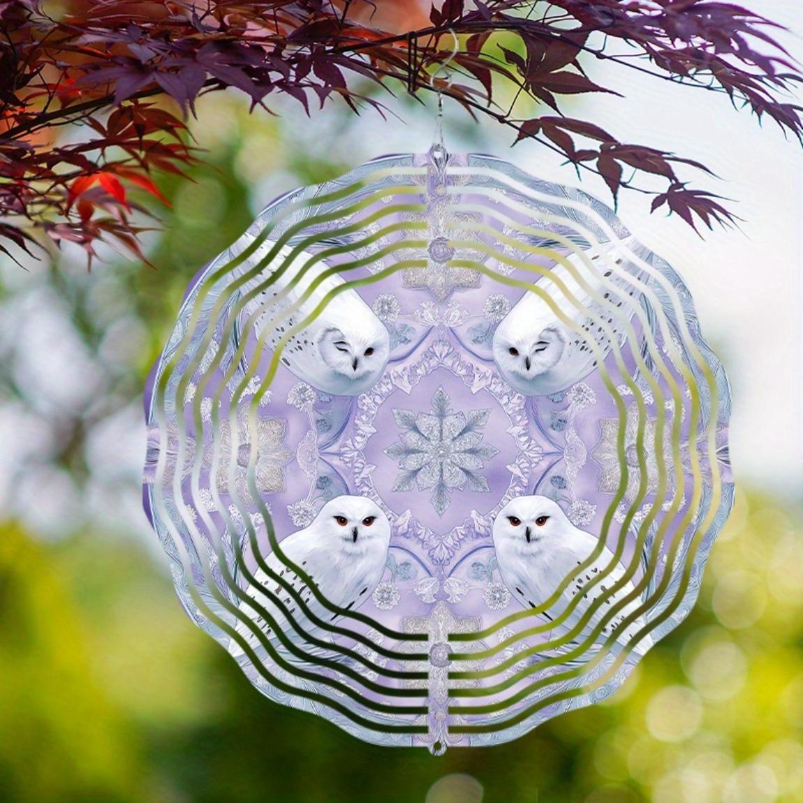 10 Inch Owl Wind Spinner Metal Garden Decor 360 Rotating Outdoor Wind Chime for Patio Balcony Yard All Season Hanging Ornament 01A
10 Inch Owl Wind Spinner Metal Garden Decor 360 Rotating Outdoor Wind Chime for Patio Balcony Yard All Season Hanging Ornament 01A