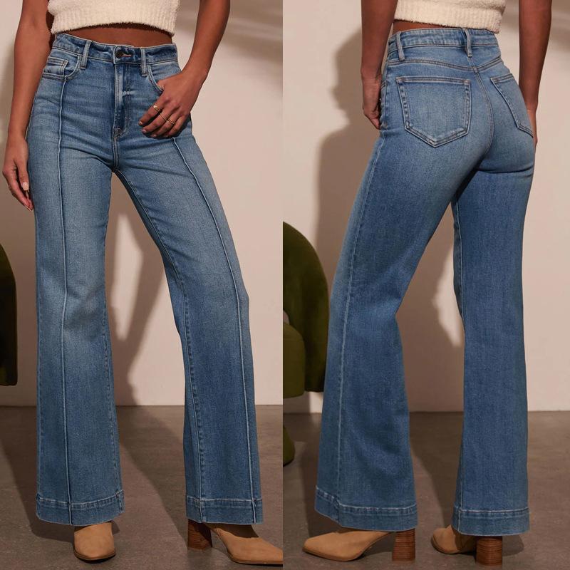 Осенние женские темно-синие джинсы прямого кроя с высокой посадкой, облегающие, с широкими штанинами, из эластичной джинсовой ткани, элегантные интеллектуальные джинсы XS синий
Осенние женские темно-синие джинсы прямого кроя с высокой посадкой, облегающие, с широкими штанинами, из эластичной джинсовой ткани, элегантные интеллектуальные джинсы XS синий