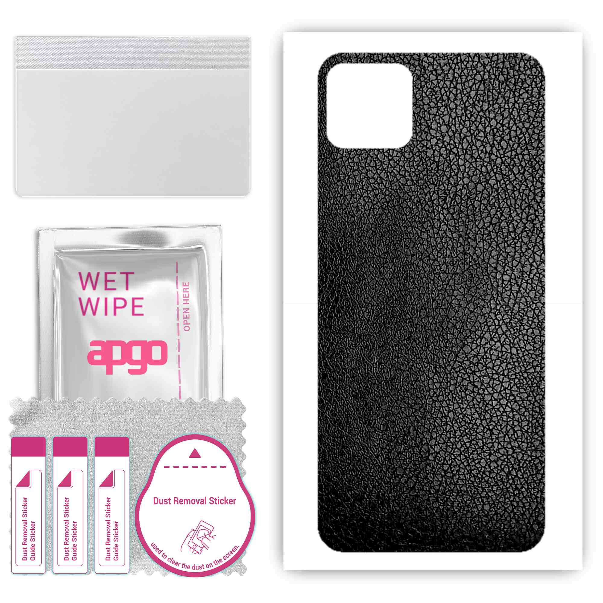 apgo Protective Skin Sticker for the back compatible with Realme C11 2021, Wrap Film, Foil, Vinyl - Pattern Black Leather
apgo Protective Skin Sticker for the back compatible with Realme C11 2021, Wrap Film, Foil, Vinyl - Pattern Black Leather