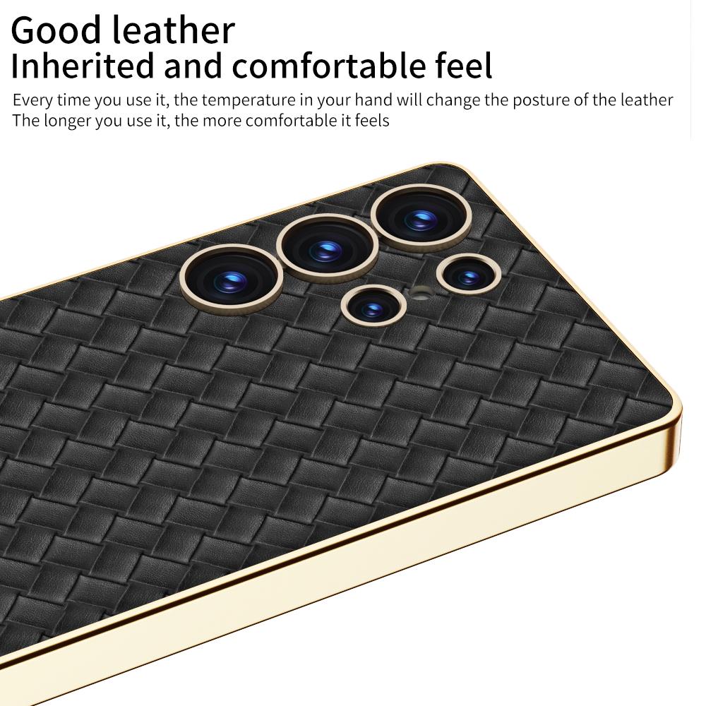 For Samsung Galaxy S25 Ultra Cases Electroplating PU+TPU+PC Cell Phone Cover Woven Texture White
For Samsung Galaxy S25 Ultra Cases Electroplating PU+TPU+PC Cell Phone Cover Woven Texture White